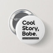 Cooles Geschichten-Baby, gehen jetzt machen mich Button (Vorne & Hinten)