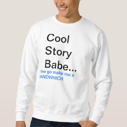 Cooles Geschichten-Baby Sweatshirt (Vorderseite)