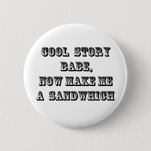 Cooles Geschichtenbaby Button (Vorderseite)