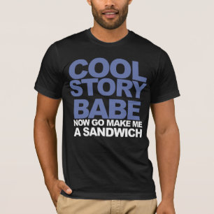 Cooles Geschichtenbabysandwich T-Shirt