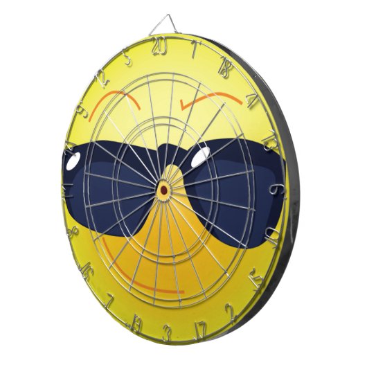 COOLES GESICHT DARTSCHEIBE (Vorderseite rechts)