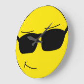 Cooles Gesicht Große Wanduhr (Winkel)