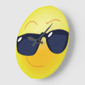 COOLES GESICHT GROßE WANDUHR (Winkel)