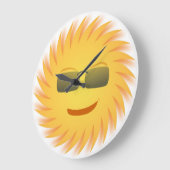COOLES GESICHT GROßE WANDUHR (Winkel)