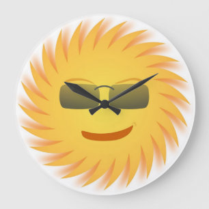 COOLES GESICHT GROßE WANDUHR