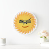 COOLES GESICHT GROßE WANDUHR (Zuhause)
