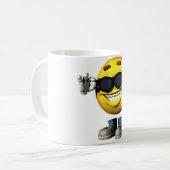 cooles Gesicht Kaffeetasse (Vorderseite Links)