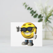 cooles Gesicht Postkarte (Stehend Vorderseite)