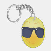 COOLES GESICHT SCHLÜSSELANHÄNGER (Vorderseite links)