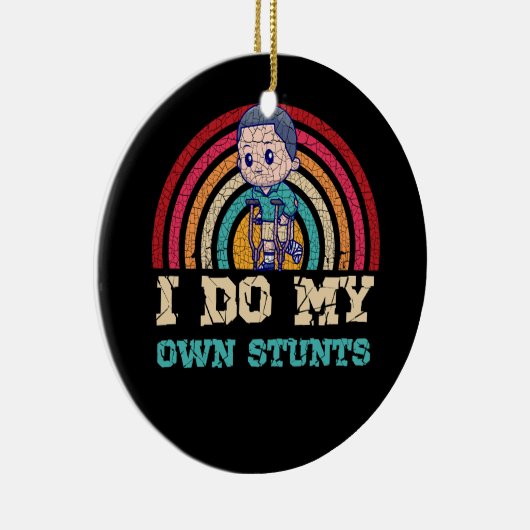 Cooles gestörtes Mängeldesign Frauen zerbrochen Keramik Ornament (Rechts)