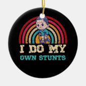 Cooles gestörtes Mängeldesign Frauen zerbrochen Keramik Ornament (Vorne)