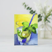 Cooles Getränk Postkarte (Stehend Vorderseite)