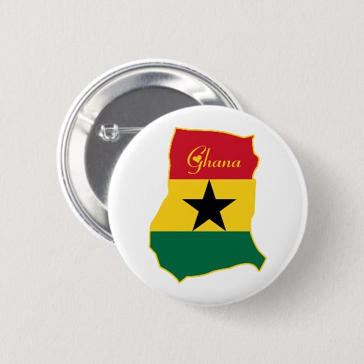 Cooles Ghana Button (Vorne & Hinten)
