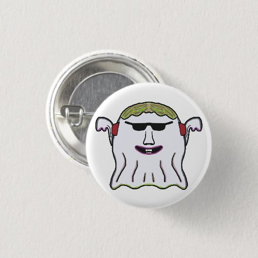 Cooles Ghost Button (Vorne & Hinten)