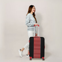 Cooles Gingham Red, Black and White Design