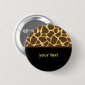 Cooles Giraffen-Muster Button (Vorne & Hinten)