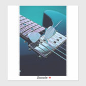 Cooles Gitarrengeschenk Aufkleber (Blatt)