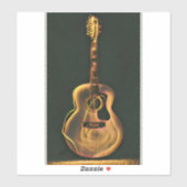 Cooles Gitarrengeschenk Aufkleber (Blatt)