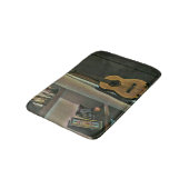 Cooles Gitarrengeschenk Badematte (Schrägansicht)