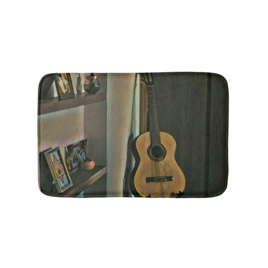 Cooles Gitarrengeschenk Badematte (Vorderseite)