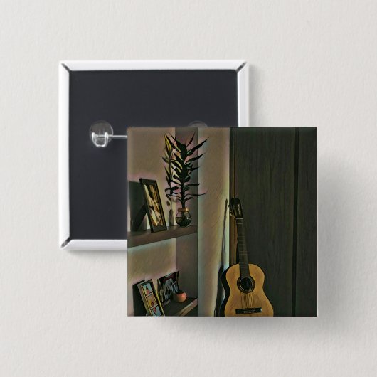 Cooles Gitarrengeschenk Button (Vorne & Hinten)