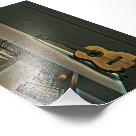 Cooles Gitarrengeschenk Fotodruck (Ecke)