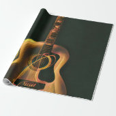 Cooles Gitarrengeschenk Geschenkpapier (Ungerollt)