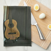 Cooles Gitarrengeschenk Geschirrtuch (Viertel Falte)