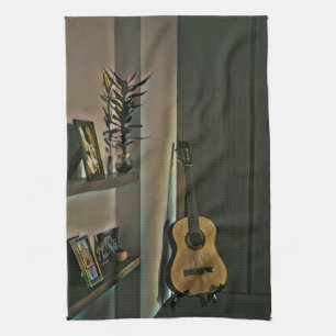 Cooles Gitarrengeschenk Geschirrtuch
