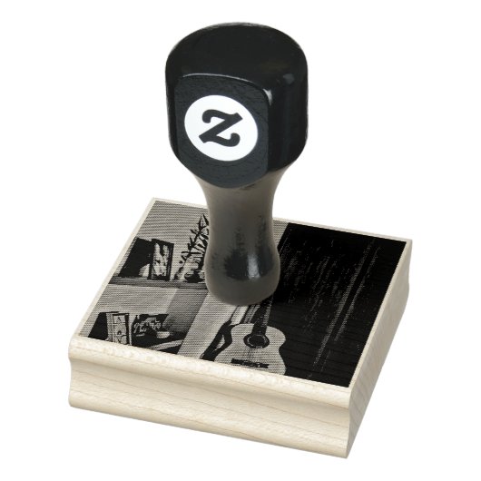 Cooles Gitarrengeschenk Gummistempel (Stempel)