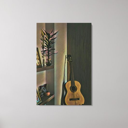 Cooles Gitarrengeschenk Leinwanddruck (Vorderseite)