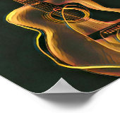 Cooles Gitarrengeschenk Poster (Ecke)