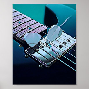Cooles Gitarrengeschenk Poster