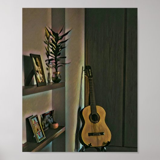 Cooles Gitarrengeschenk Poster (Vorne)