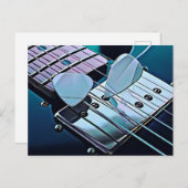 Cooles Gitarrengeschenk Postkarte (Vorne/Hinten)