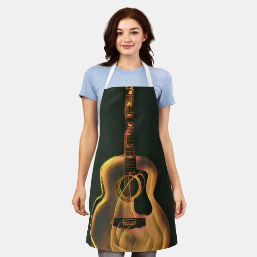 Cooles Gitarrengeschenk Schürze (Getragen)