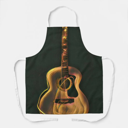 Cooles Gitarrengeschenk Schürze (Vorderseite)