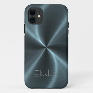 Cooles glänzendes Radialstahlmetall iPhone 11 Hülle