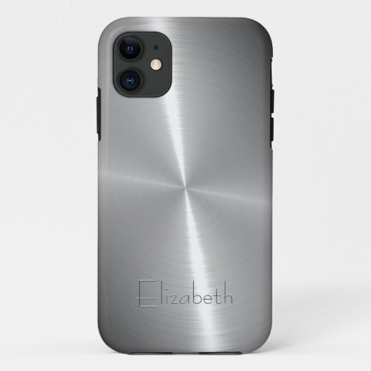 Cooles glänzendes Radialstahlmetallisches Case-Mate iPhone Hülle (Rückseite)