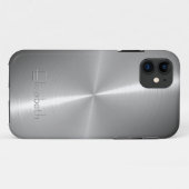 Cooles glänzendes Radialstahlmetallisches Case-Mate iPhone Hülle (Rückseite (Horizontal))