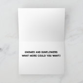 **COOLES GNOME SAGT GLÜCKLICH DANKSGIVING** KARTE (Innenseite)