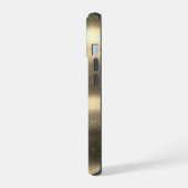 Cooles Gold Look Bee Monogram iPhone 15 Hülle (Linke Seite)