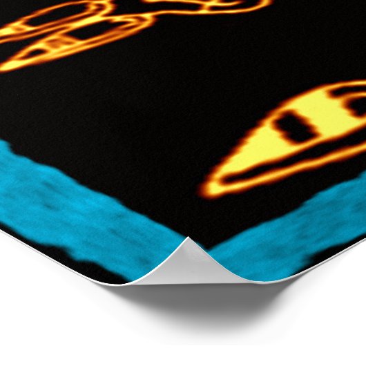 Cooles Gold Mayan Design Poster (Ecke)