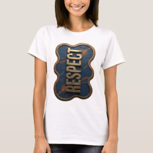 Cooles Gold RESPEKT Zitat Design T-Shirt