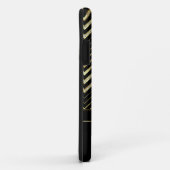 Cooles Gold- und Diamantenmuster Zickzack Case-Mate iPhone Hülle (Hinten/Rechts)