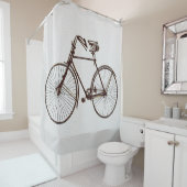 Cooles goldgelbes schwarzes Fahrrad 🚵 Duschvorhan Duschvorhang (Beispiel)