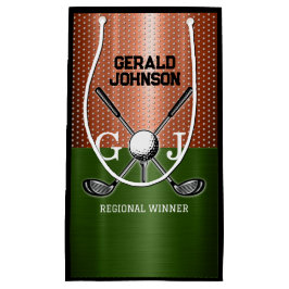 Cooles Golf Monogram Design Kleine Geschenktüte