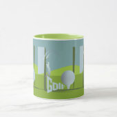 Cooles Golfer-Grün-Geschenk Tasse (Zentrum)