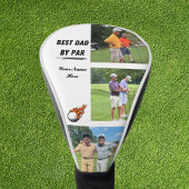 Cooles Golfgeschenk für Vater mit 3 Foto und Name  Golf Headcover
