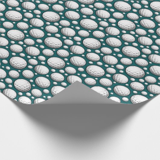 Cooles Golfsportgelände Geschenkpapier (Ecke)